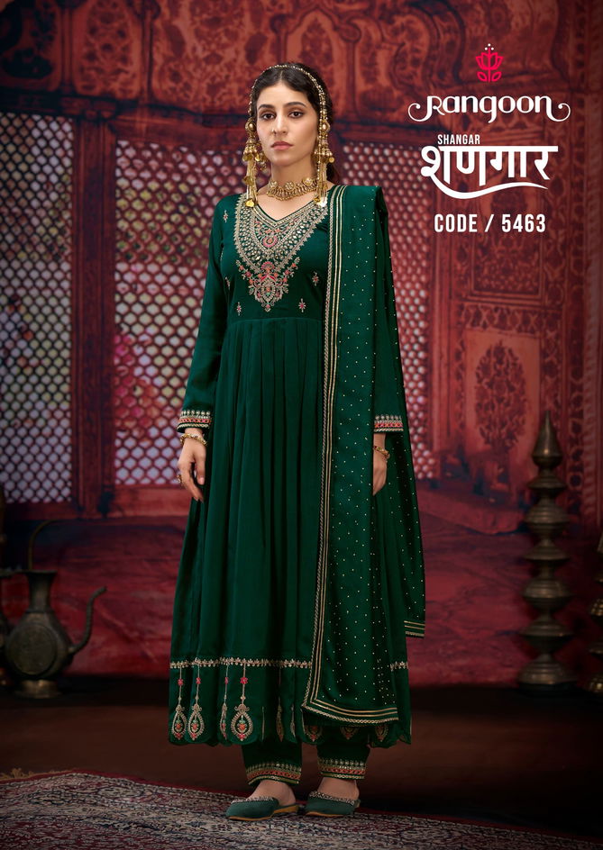 Shangar By Rangoon Silk Designer Style Anarkali Kurti With Bottom Dupatta Wholesalers In India
